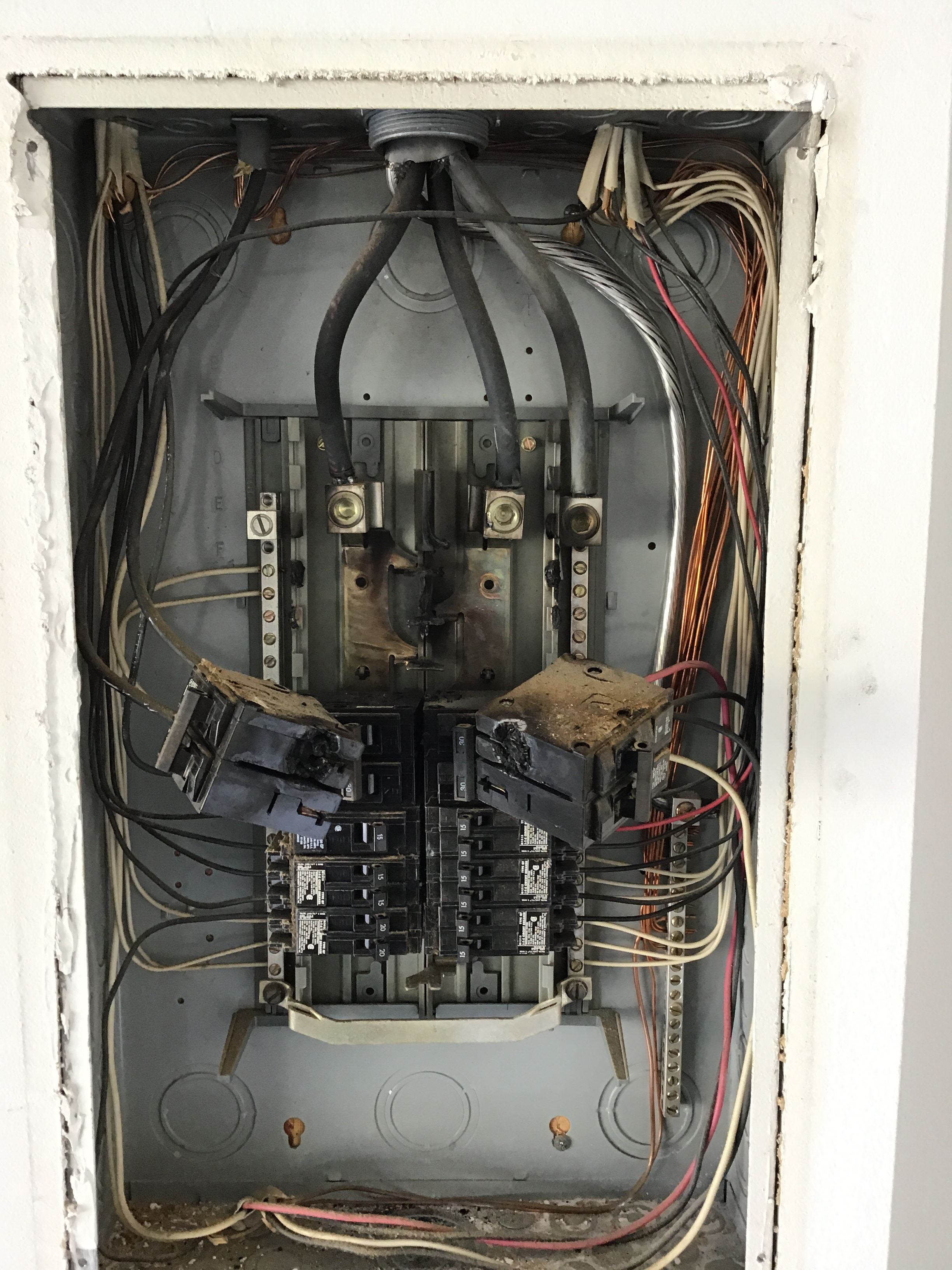 Fried electrical panel Photo